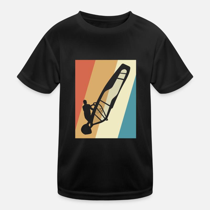 Windsurfen Windsurfer Kinder Funktions-T-Shirt