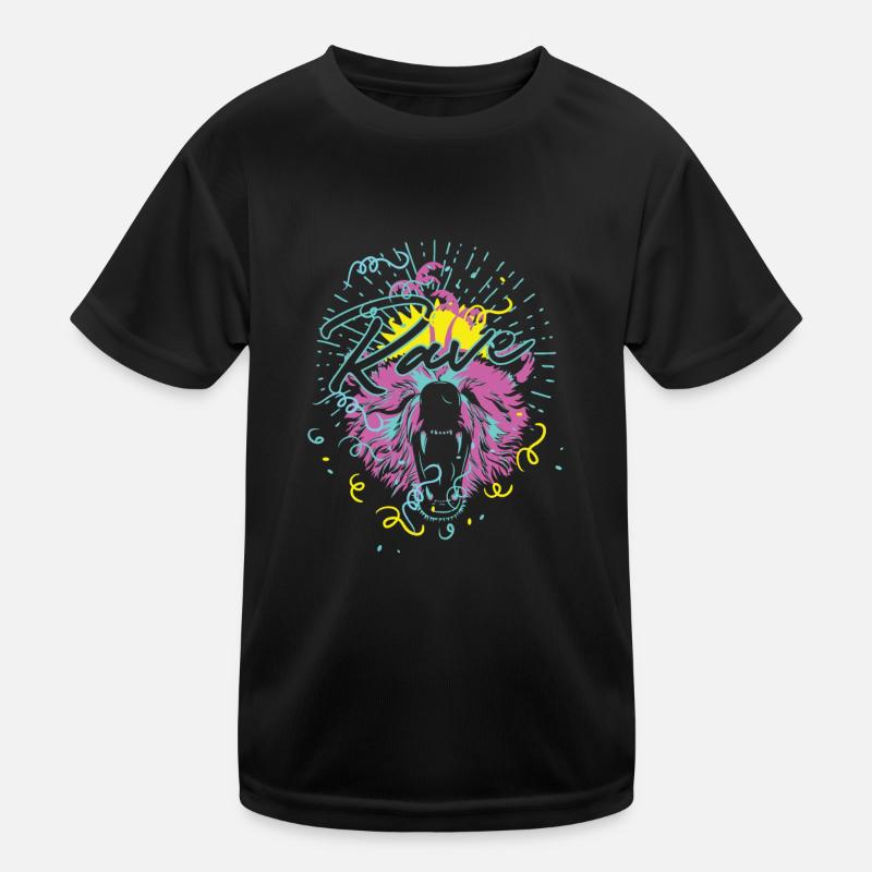Rave Bär Kinder Funktions-T-Shirt