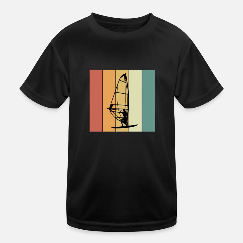 Windsurfen Windsurfer Kinder Funktions-T-Shirt