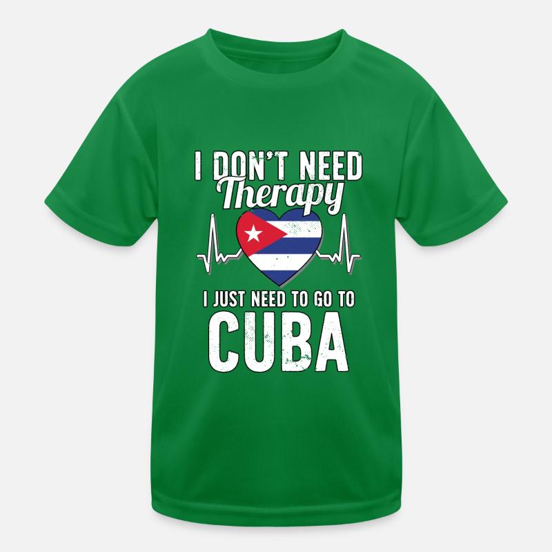 Cuba flag I Cuban Souvenirs Kinder Funktions-T-Shirt