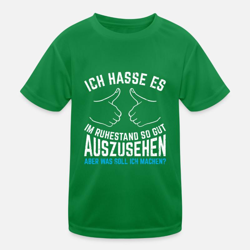 Ruhestand Rente Pension Geburtstag Geschenk Idee Kinder Funktions-T-Shirt