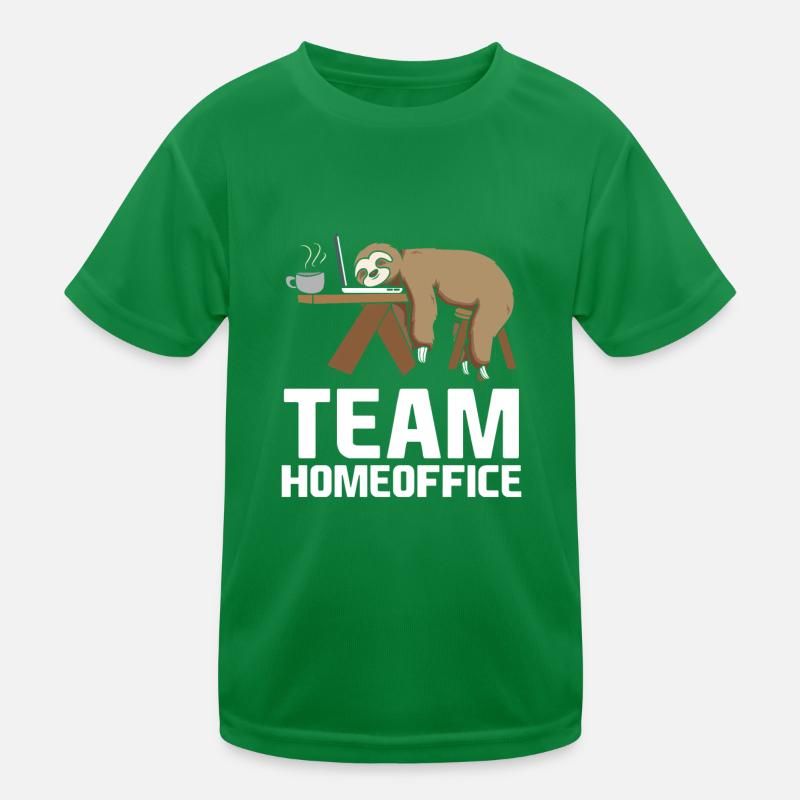 Team Home Office Sloth Home Office 2021 Kids Functional T-Shirt