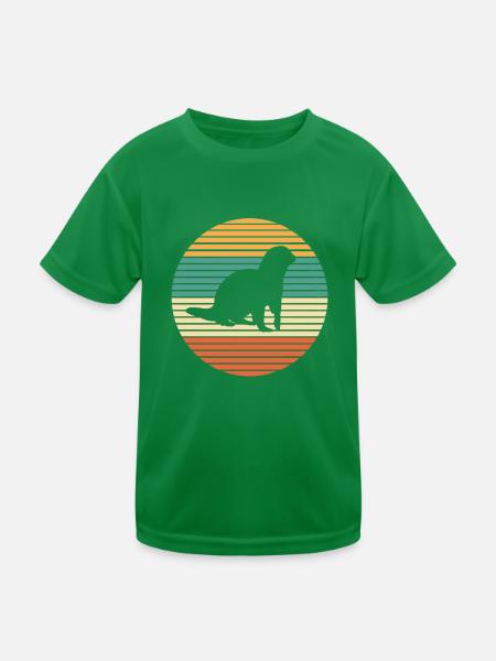 Loutres - T-shirt sport Enfant - vert - Devant
