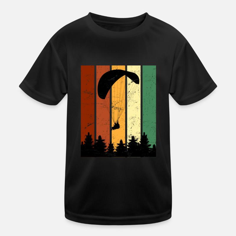 Gleitschirmflieger Gleitschirm Pilot Paraglider Kinder Funktions-T-Shirt