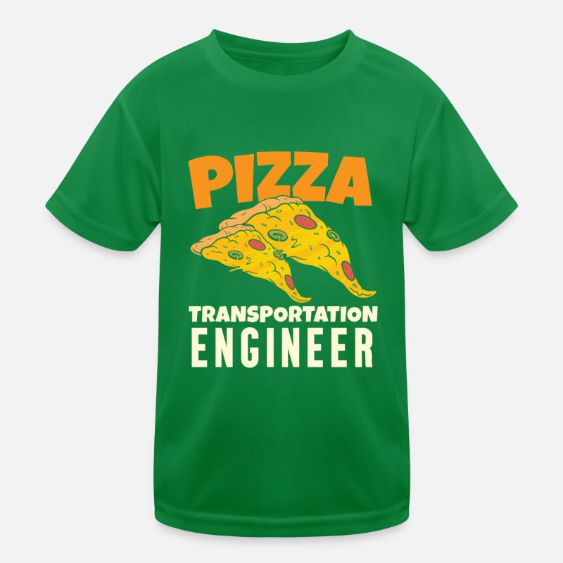 Pizza Transport Engineer Kids Functional T-Shirt