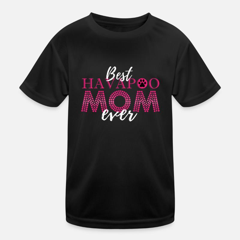 havapoo, havapoo havapoo ciel, mélange de caniche, T-shirt sport Enfant
