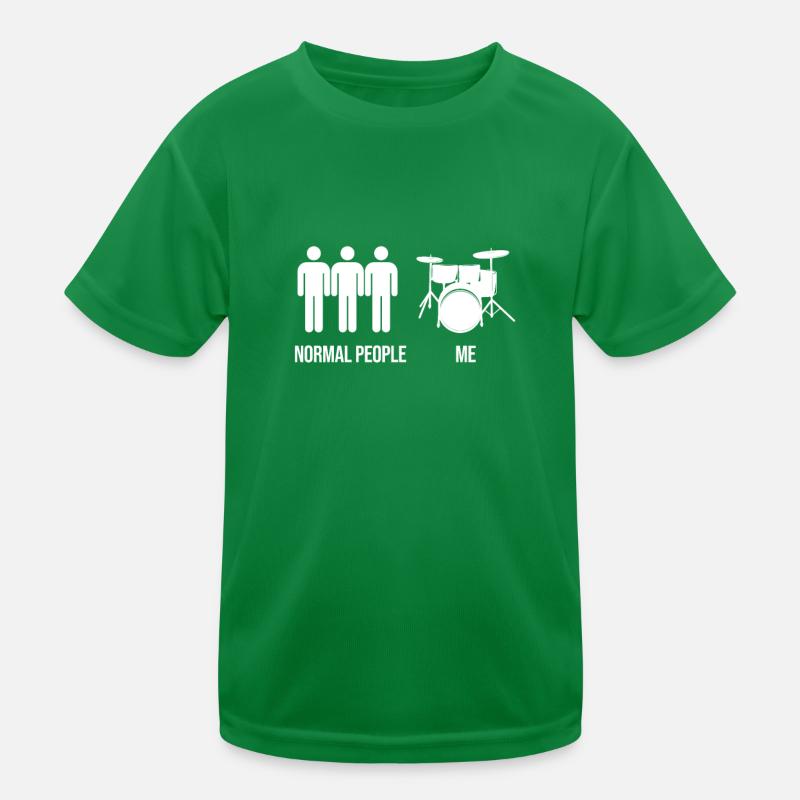 Drums Drummer Drummer Instrument Saying Kids Functional T-Shirt