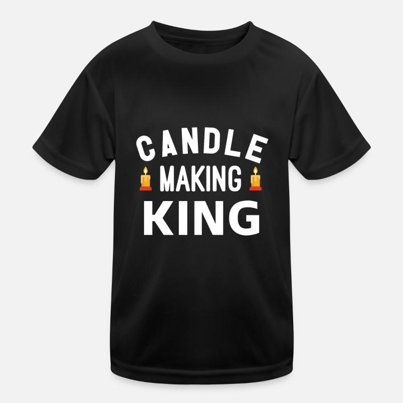 Candle Candle Candle maker wax candle making Kids Functional T-Shirt