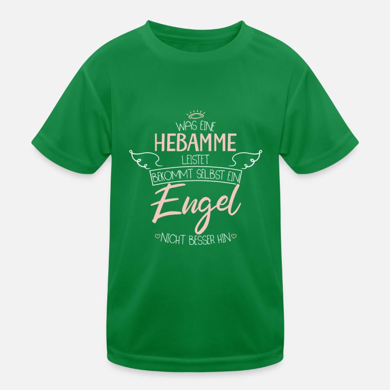 Hebamme Kinder Funktions-T-Shirt