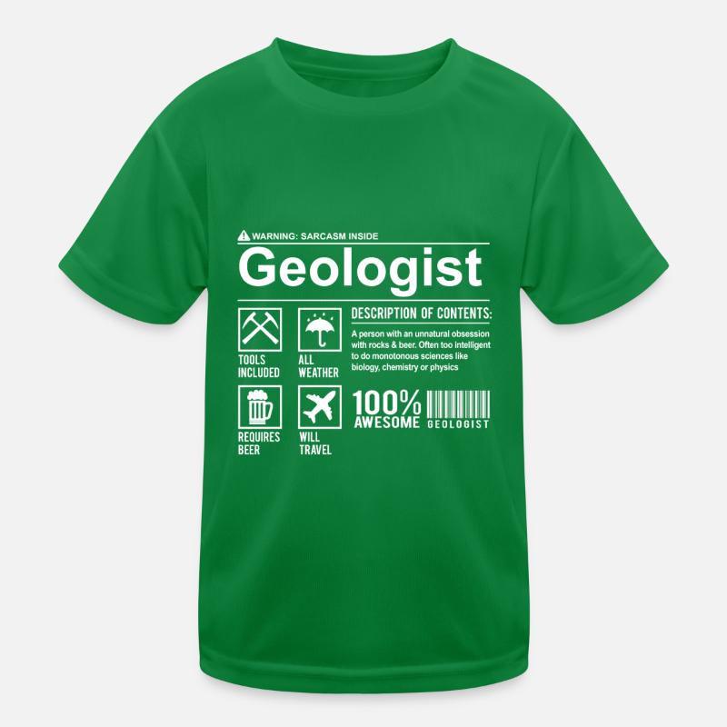 Geologist composition gift for geologists Kids Functional T-Shirt