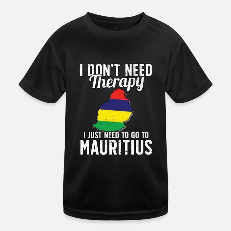 Mauritius flag I Mauritius Souvenirs Kinder Funktions-T-Shirt