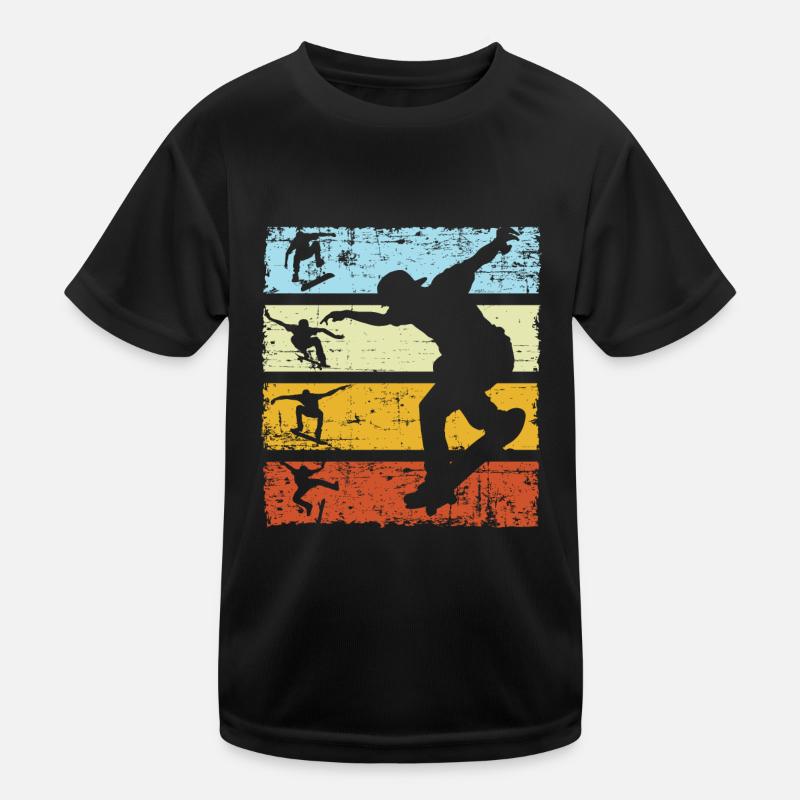 Skate skater vintage Skateboading Retro T-shirt sport Enfant