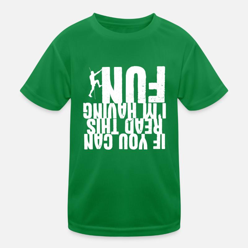 Rock Climbing Climber You Can Read T-shirt sport Enfant