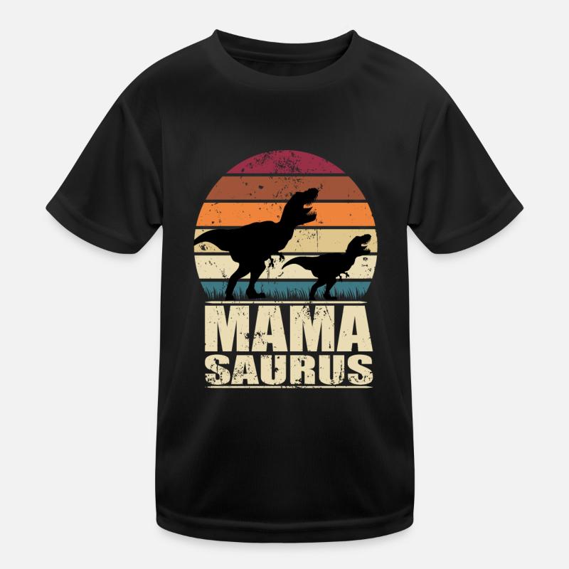Mamasaurus Rex Mutter Dinosaurier Familien Dino Kinder Funktions-T-Shirt