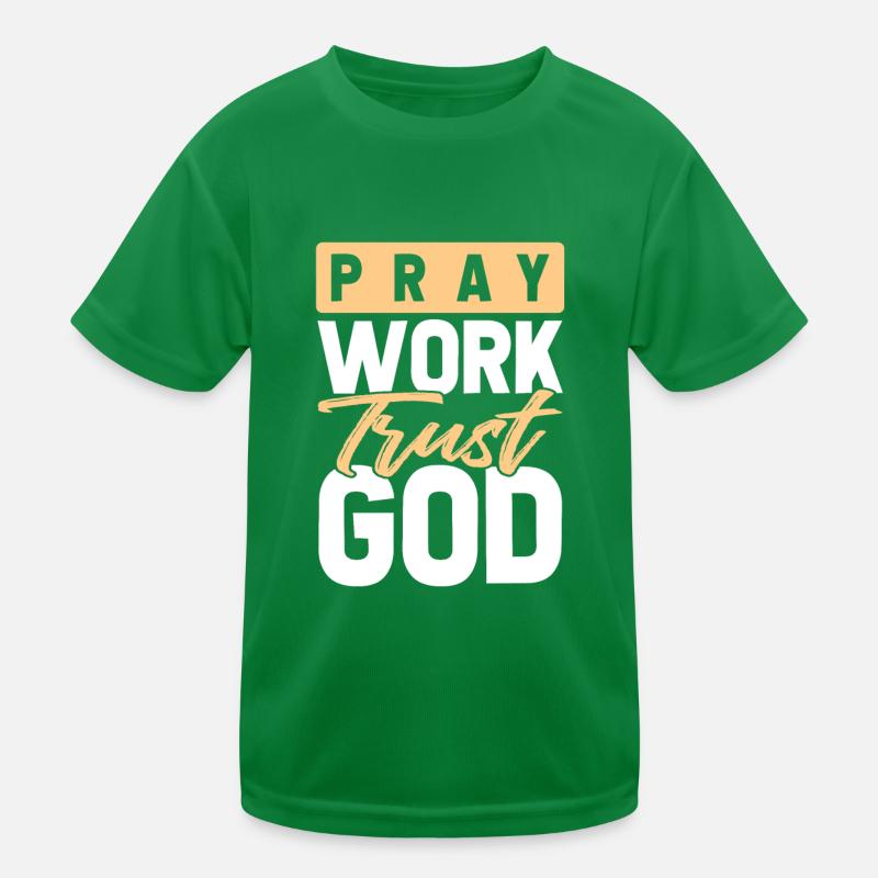 Dieu a confiance T-shirt sport Enfant