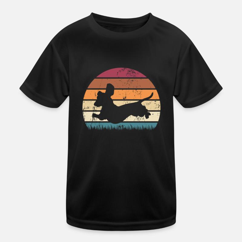 Dackel Hund Hundebesitzer Dackel Welpe Dachshund Kinder Funktions-T-Shirt