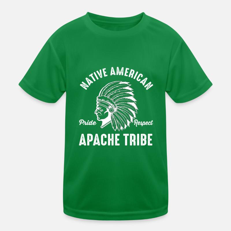 Apache Tribe Native American Indian USA Indians Kids Functional T-Shirt