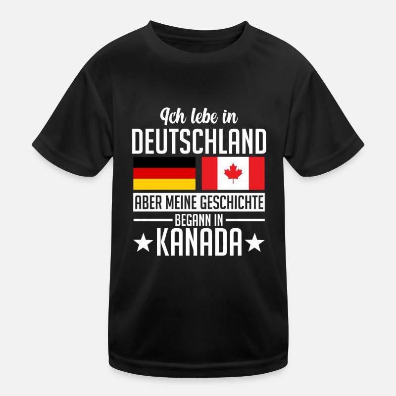 Kanada Deutschland Kanadier Deutscher Canada Kinder Funktions-T-Shirt