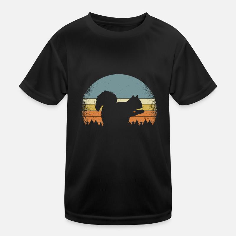 Squirrel Rodents Chipmhörn Kids Functional T-Shirt