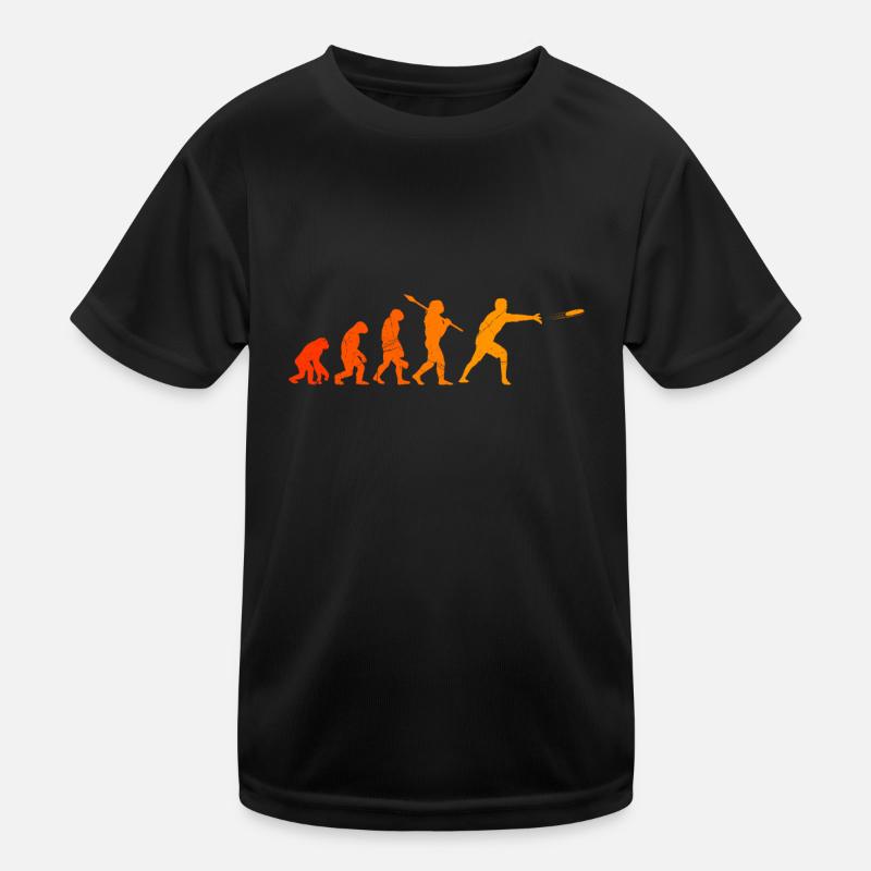 Ultimate Frisbee Evolution Disc Golf Monkey Human Kids Functional T-Shirt