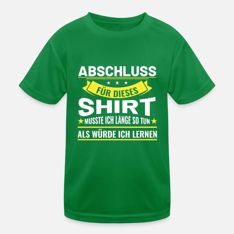 Abschluss Schulabschluss Schule Abitur Kinder Funktions-T-Shirt
