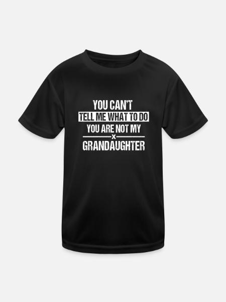 Funny Grandfather Granddaughter Outfit, Grandpa - Kinder Funktions-T-Shirt - Schwarz - Vorne