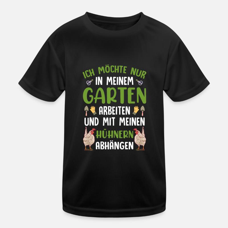 Gärtner Gärtnerin Hühner Garten Kinder Funktions-T-Shirt