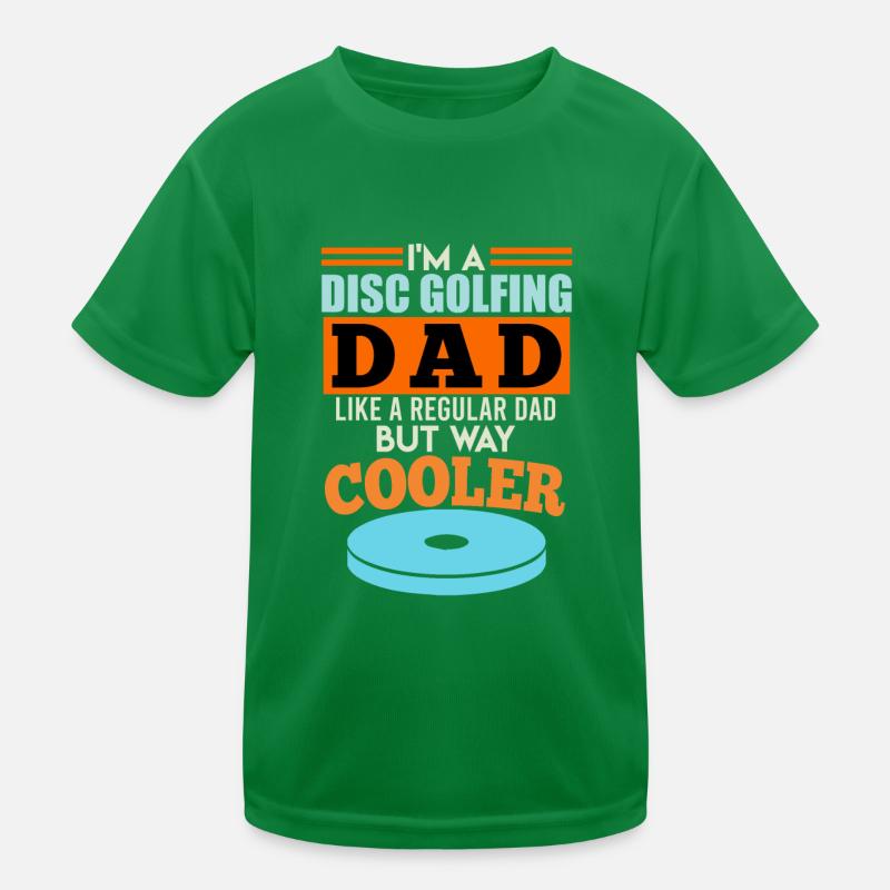 Lustiger Papa Discgolf Spruch Disc Golf Kinder Funktions-T-Shirt