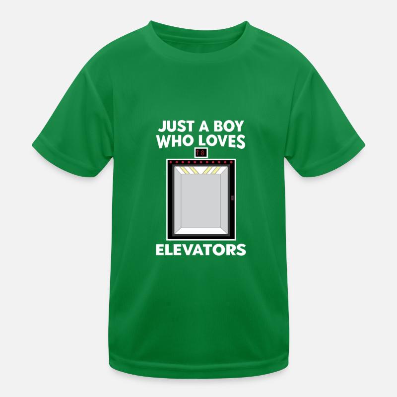 Fahrstuhl Elevator Paternosteraufzug Paternoster Kinder Funktions-T-Shirt