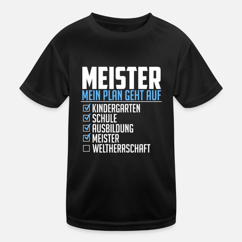 Meister Geschenk Weltherrschaft Plan geht auf Kinder Funktions-T-Shirt