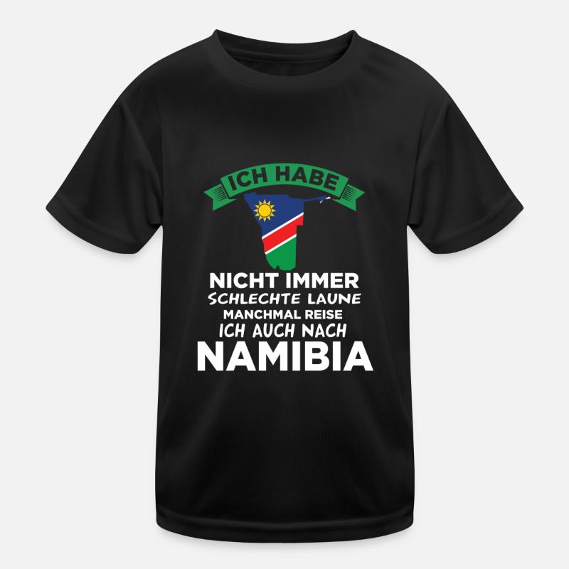 Namibia Reise Geschenk Geschenkidee - Kinder Funktions-T-Shirt - Schwarz