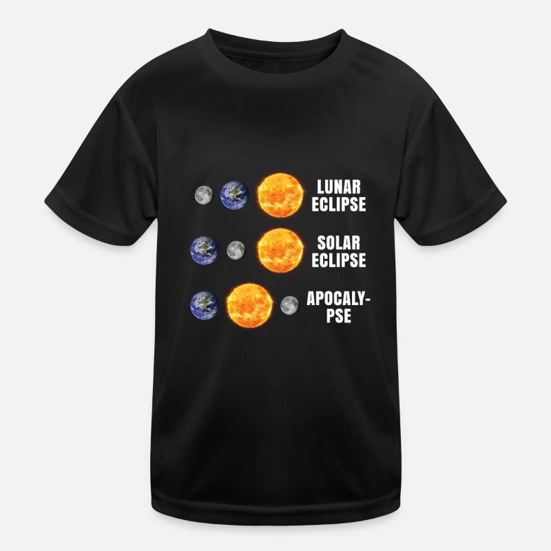 Mondfinsternis Sonnenfinsternis Apokalypse Kinder Funktions-T-Shirt