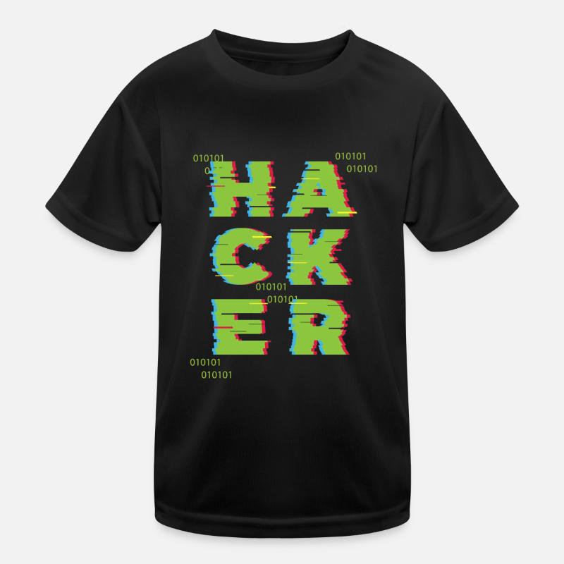 Hacker 0101 Kids Functional T-Shirt