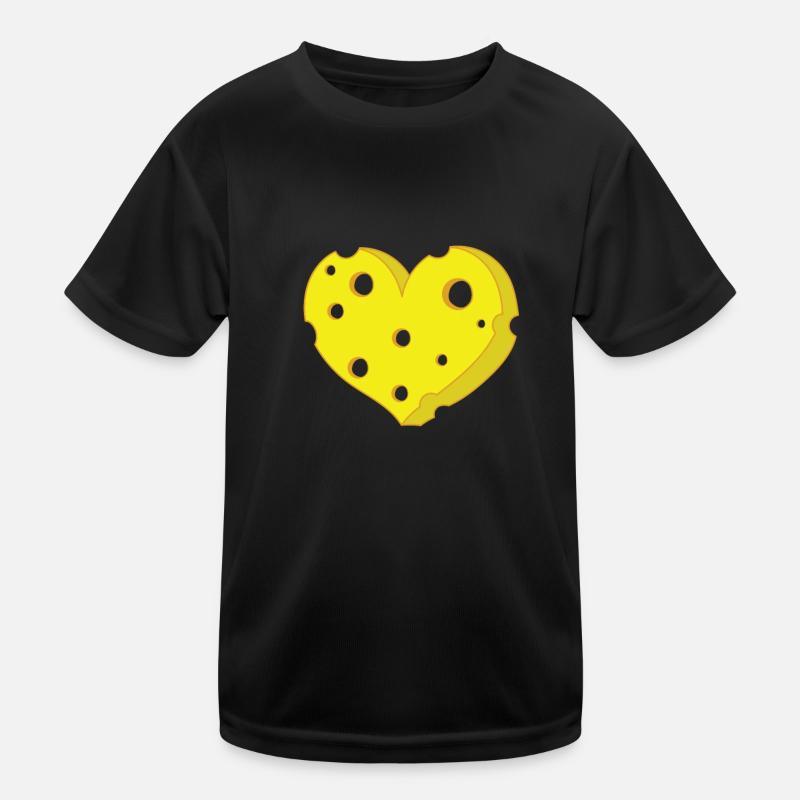 Morceaux de fromage en forme de coeur T-shirt sport Enfant