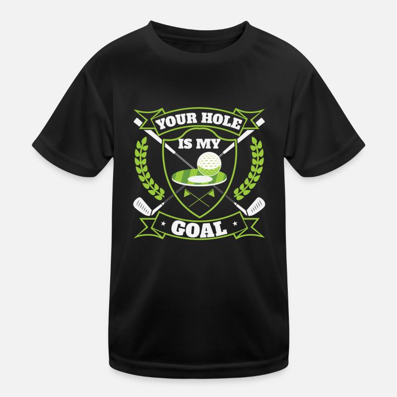 Golf Golfer Golfspieler Golfen Golfplatz Kinder Funktions-T-Shirt