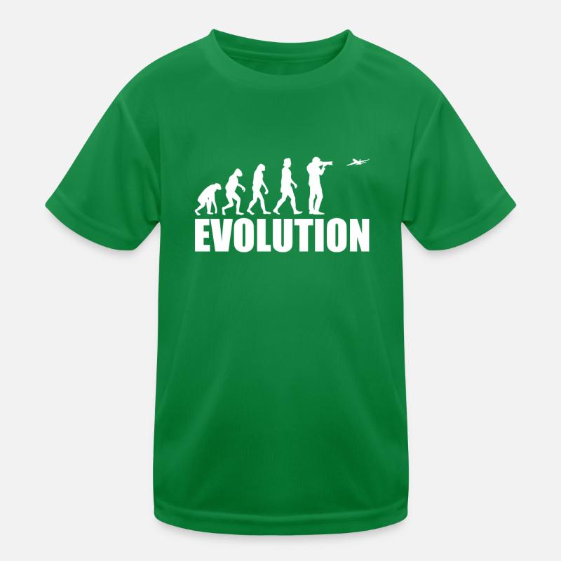 Planespotting Geschenk Evolution Kinder Funktions-T-Shirt