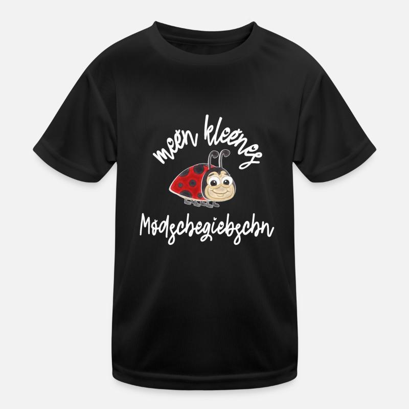 ostdeutsch Marienkäfer, Modschegiebchen Sachsen Kinder Funktions-T-Shirt