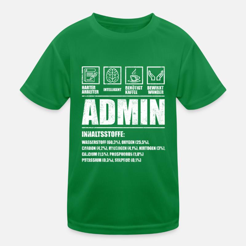 Lustiges Admin Administrator Design Kinder Funktions-T-Shirt