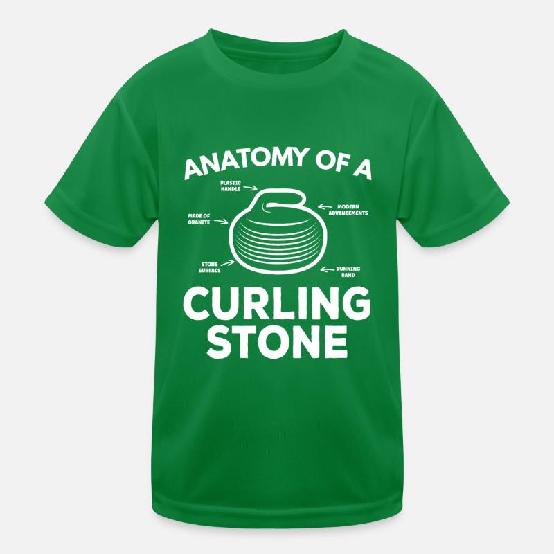 Curling Stone Kids Functional T-Shirt