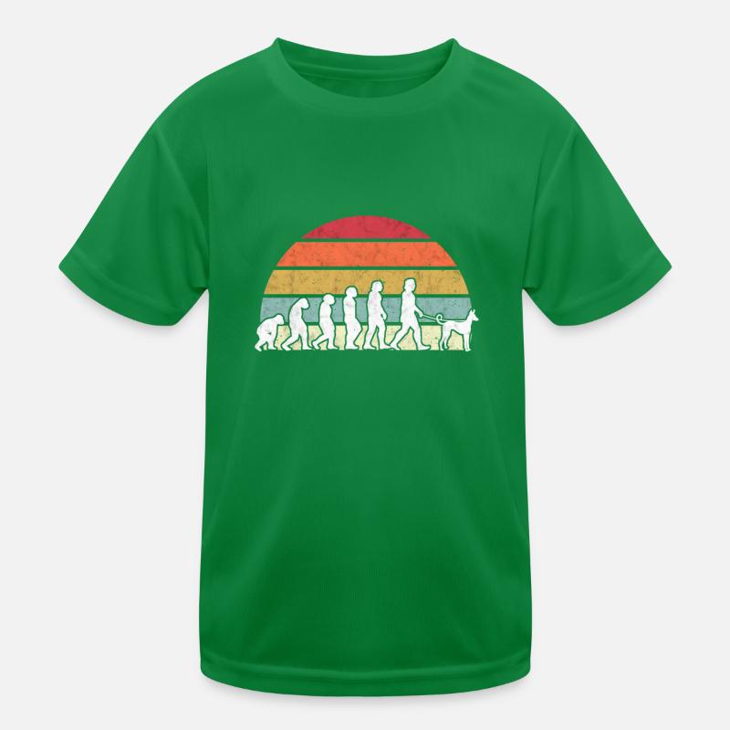 Podenco Evolution chien de chasse lévrier vintage Retro T-shirt sport Enfant