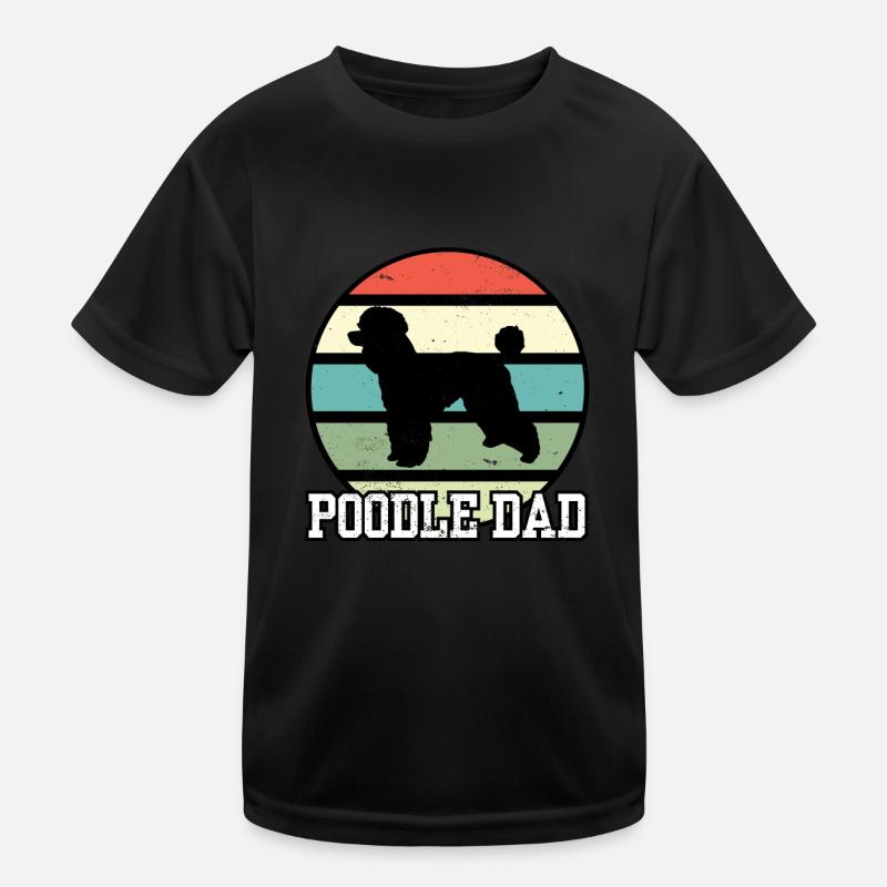 Poodle Dad I Retro Poodle Dad T-shirt sport Enfant