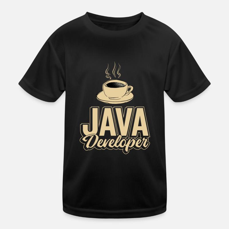 Java Developer Coffee Kaffee Kinder Funktions-T-Shirt
