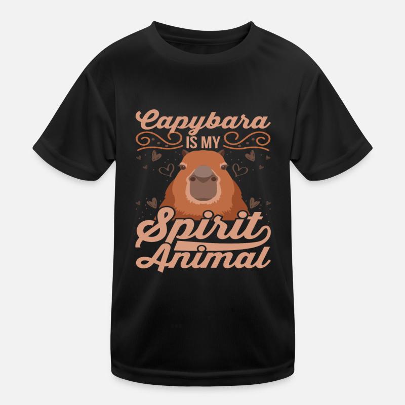 Capybara capybara rodent Kids Functional T-Shirt