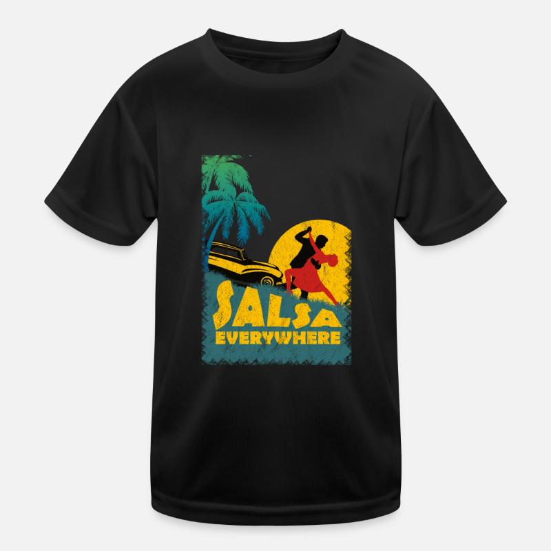 Salsa Dance Salsa Everywhere Kids Functional T-Shirt