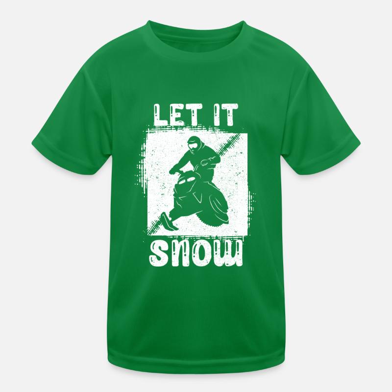 snowmobile Kids Functional T-Shirt
