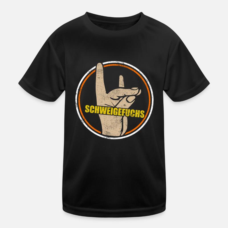 Schweigefuchs Lehrer Schule Retro Vintage Kinder Funktions-T-Shirt