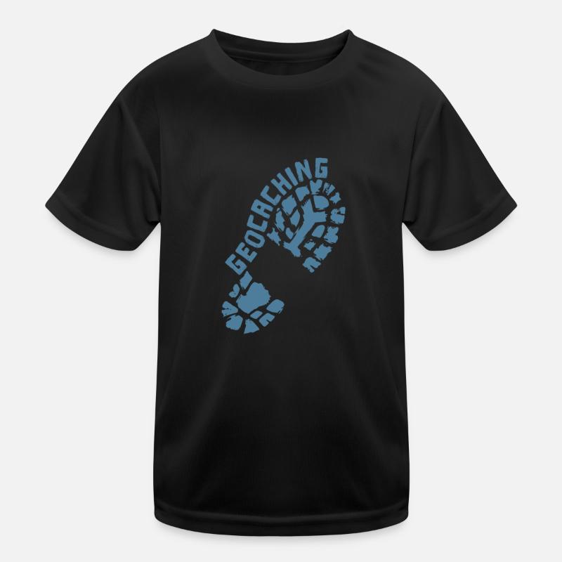 Geocaching empreinte chaussures T-shirt sport Enfant