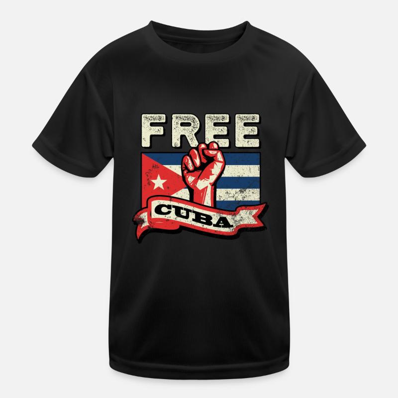 Patria Y Vida - Cuba Drapeau Faust Free Cuba SOS T-shirt sport Enfant