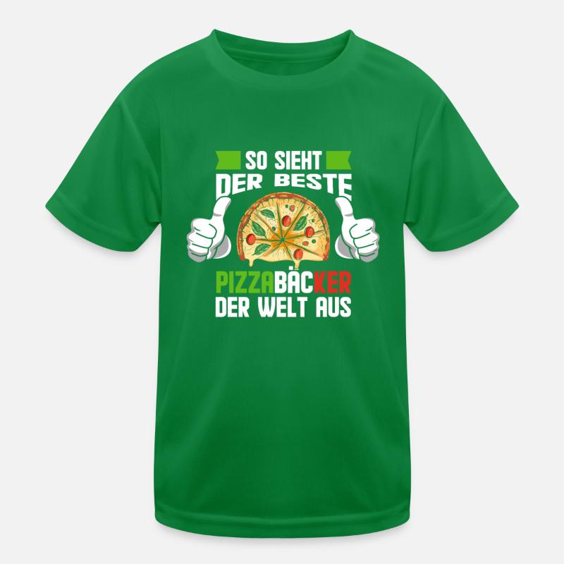 Weltbester Pizzabäcker Geschenkidee Kinder Funktions-T-Shirt