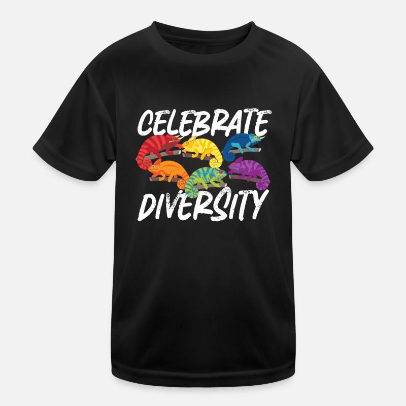Chameleon Celebrate Diversity Kinder Funktions-T-Shirt